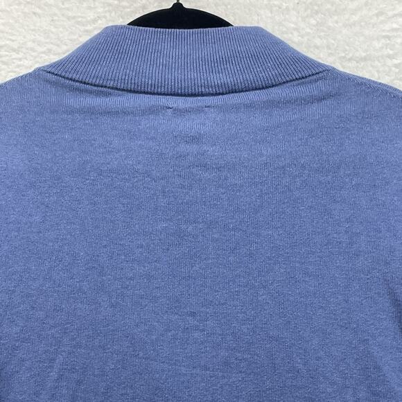 Vineyard Vines Sweater Mens XL Blue Thaxter Quarter Zip Cotton Cashmere Pullover - Picture 6 of 11